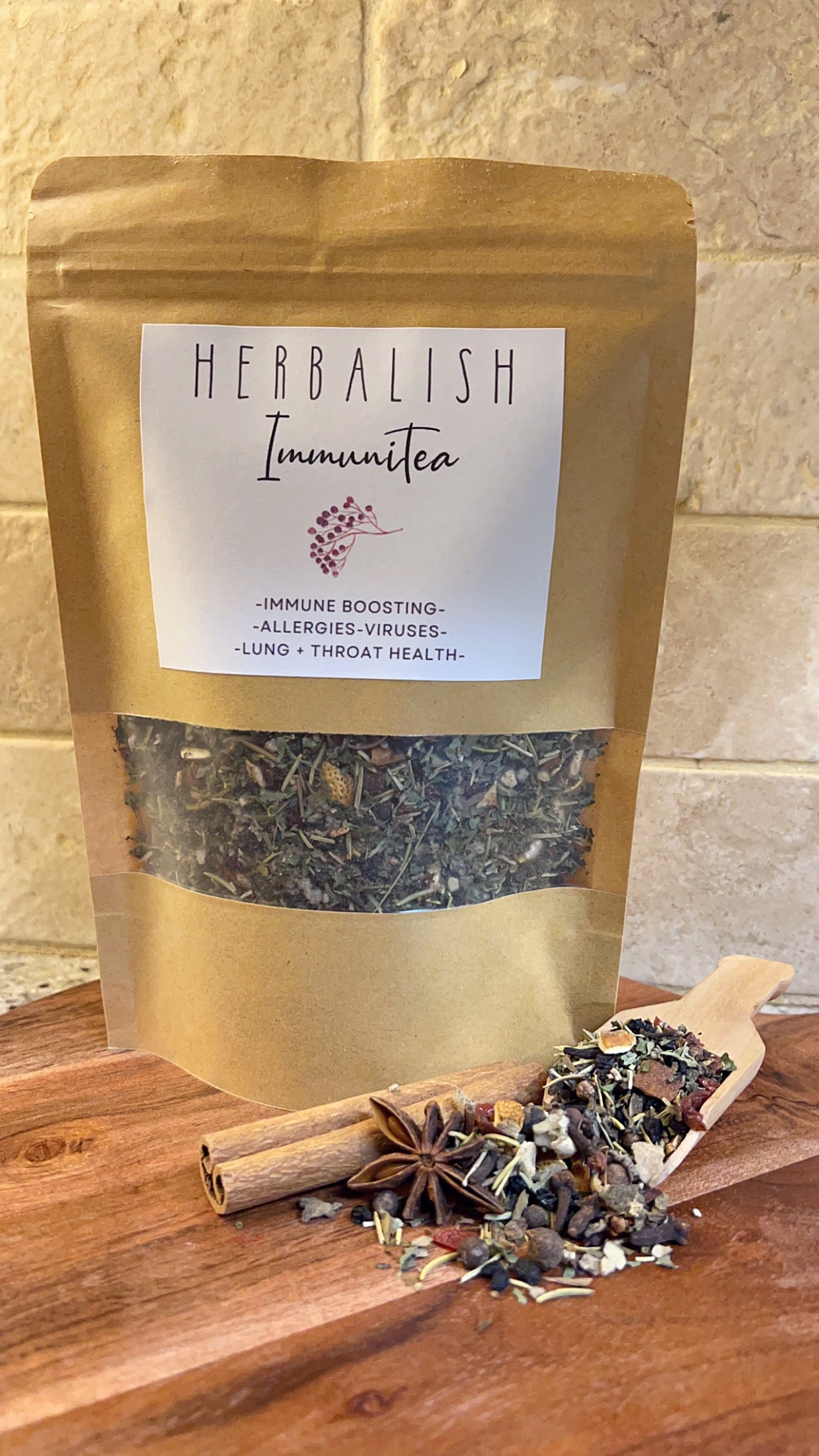 ImmuniTEA Loose Leaf Tea (Allergy-Sinus-Cold-Fever-Flu-Lungs-Throat-Immunity)