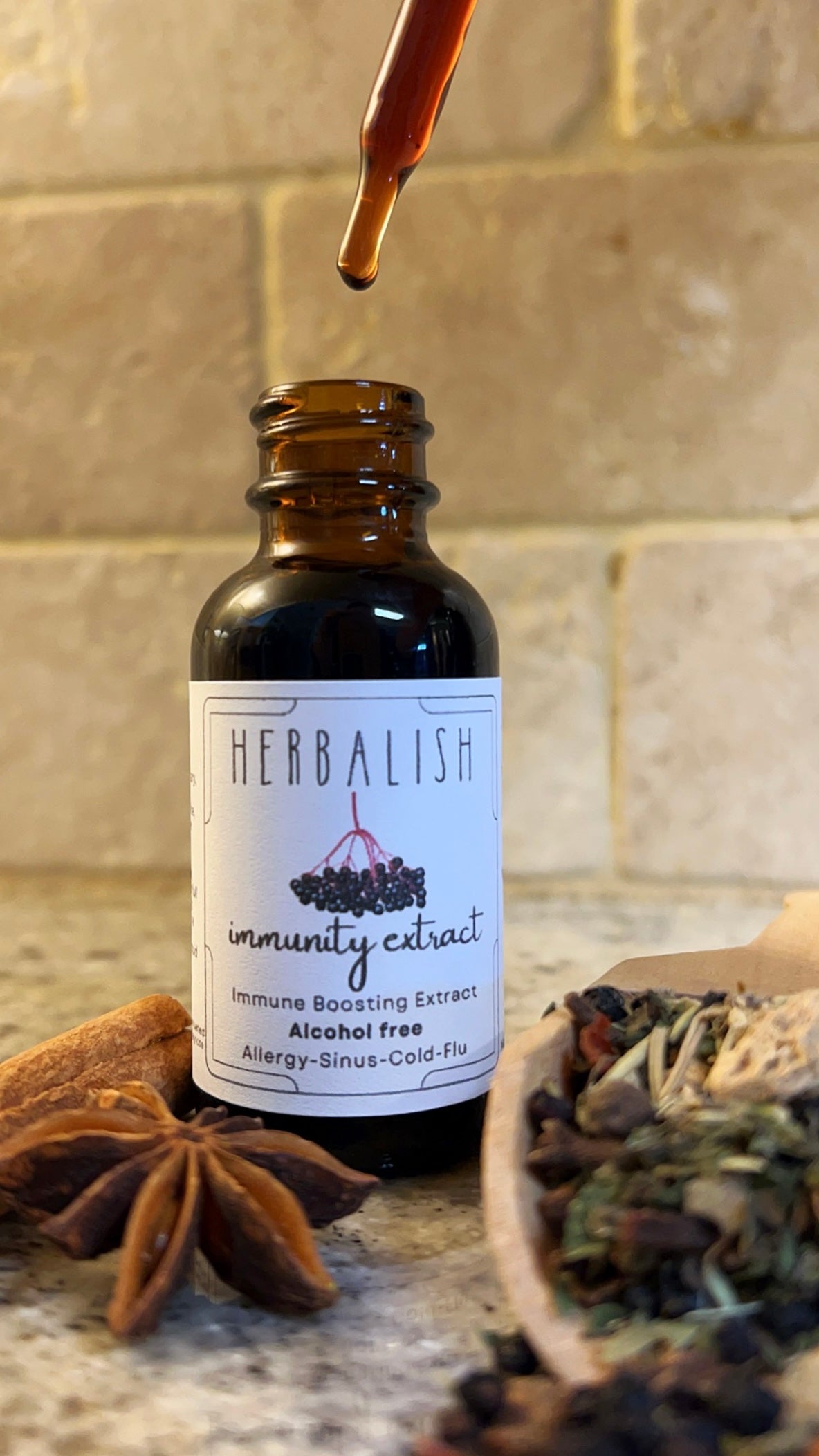 PRE ORDER Immunity Extract --ALCOHOL FREE-- (Allergy-Sinus-Cold-Fever-Flu-Lungs-Throat-Immunity) SHIPS IN APRIL