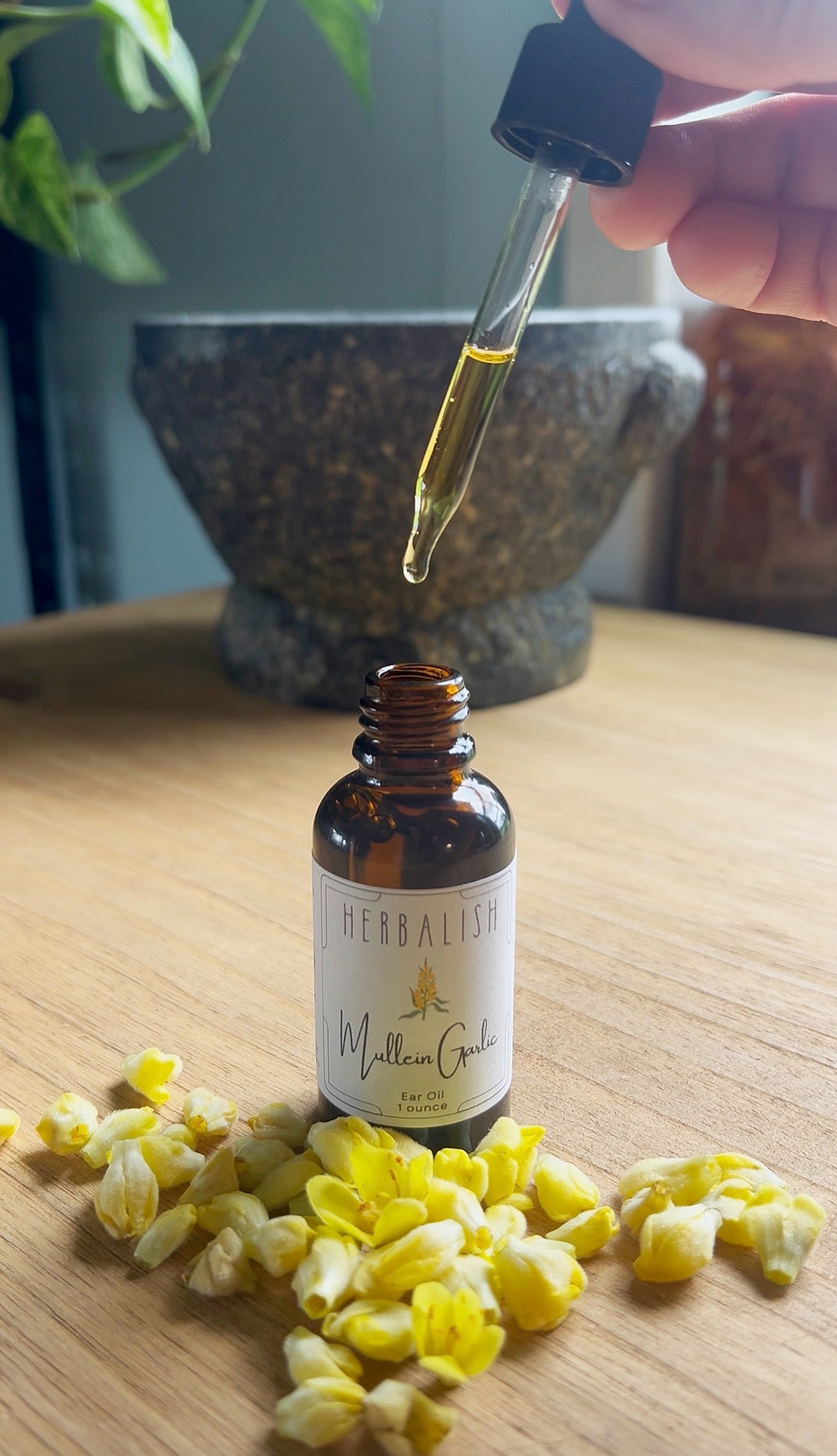 Mullein Garlic Oil (Earache relief)
