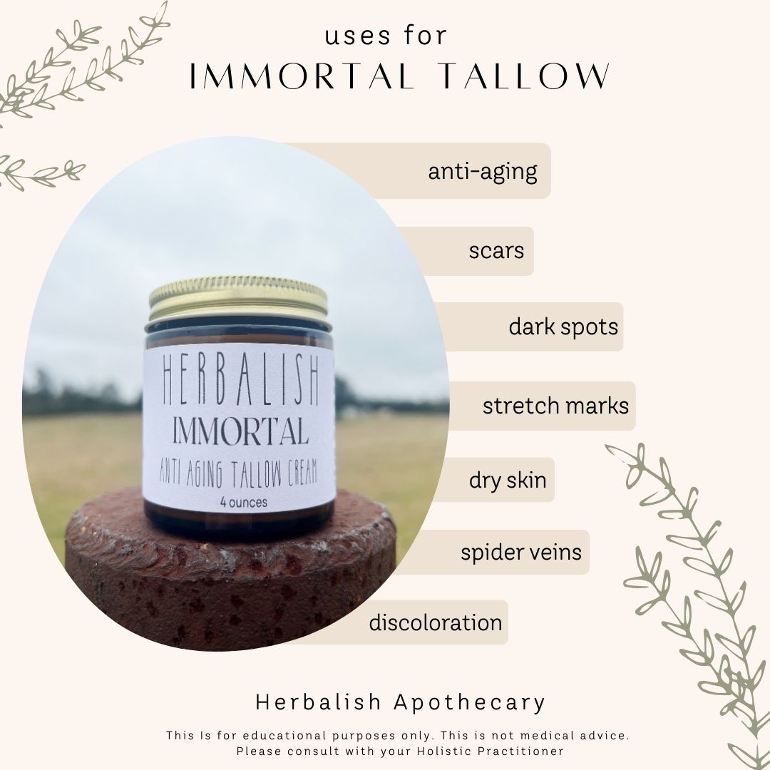 Immortal Tallow Face Cream (Anti-aging-scars-dark spots-tighten)