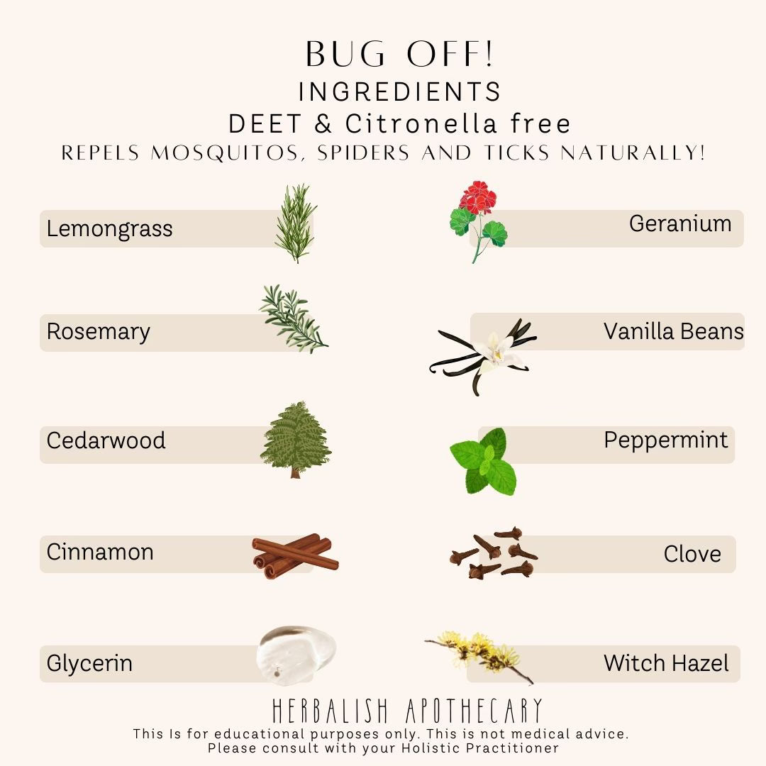 Bug Off (Bug Repellent) DEET & CITRONELLA FREE