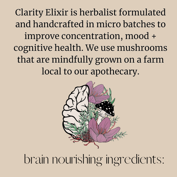 Clarity Elixir MAY PREORDER (A.D.D-Mood-Focus-Cognitive Health)
