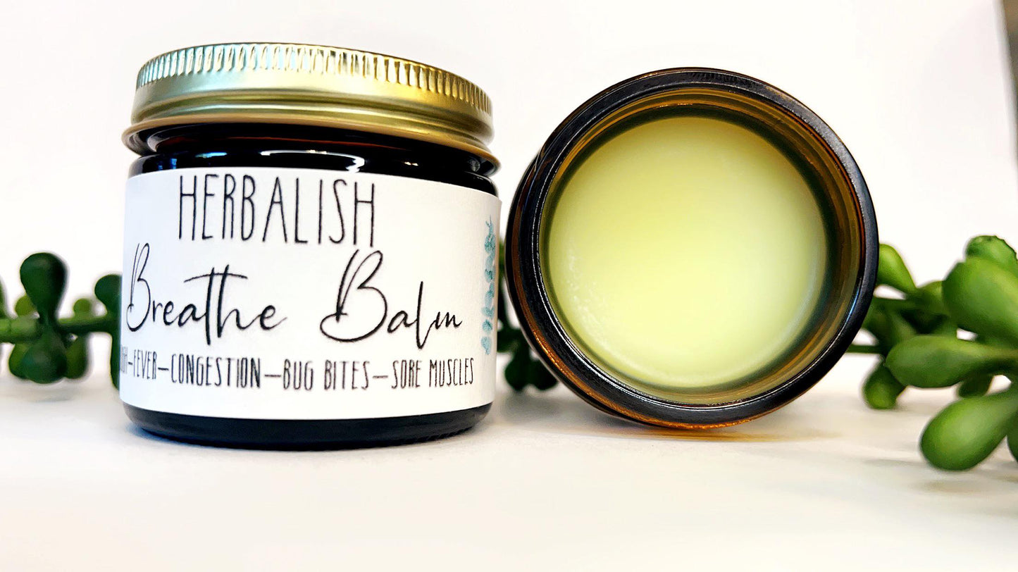 Breathe Balm (Congestion/Cough, Migraines, Cold/Flu, Bug Bites, Sore Muscles)