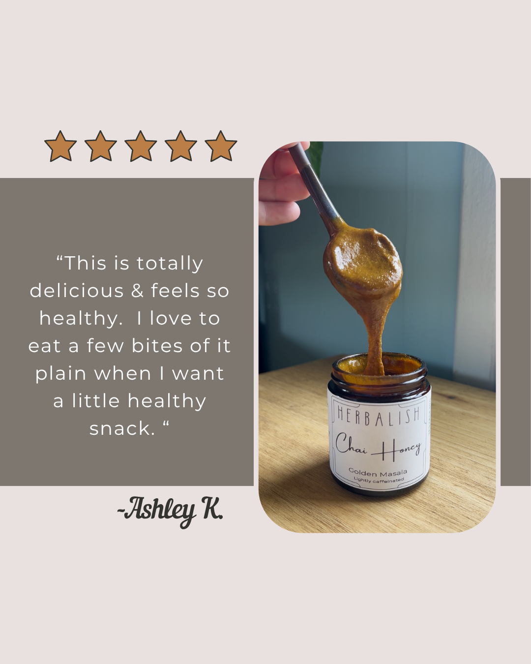 Golden Chai Honey (lightly caffeinated drink enhancer)