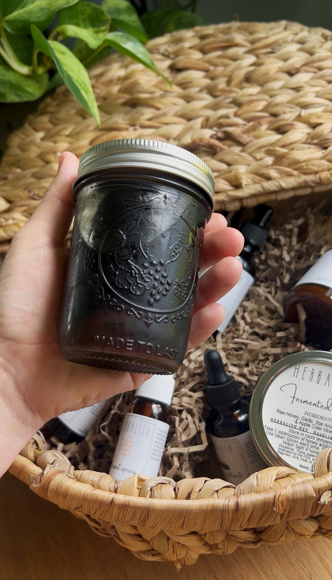 Herbal Elderberry Syrup (Immune support & seasonal wellness)
