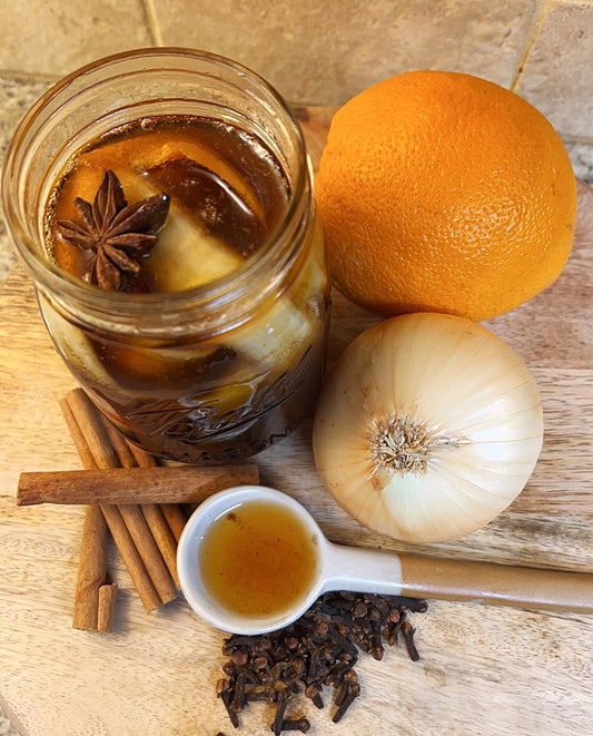 Fermented Onion Honey (Respiratory wellness & throat support)