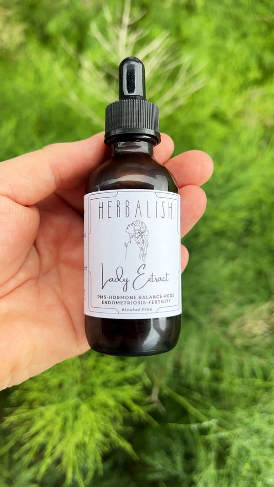 PREORDER Lady Extract Alcohol Free! (Endometriosis-PCOS- Cramps-Fertility- Hormone Balancing-Cycle Regulation- Uterine Health)