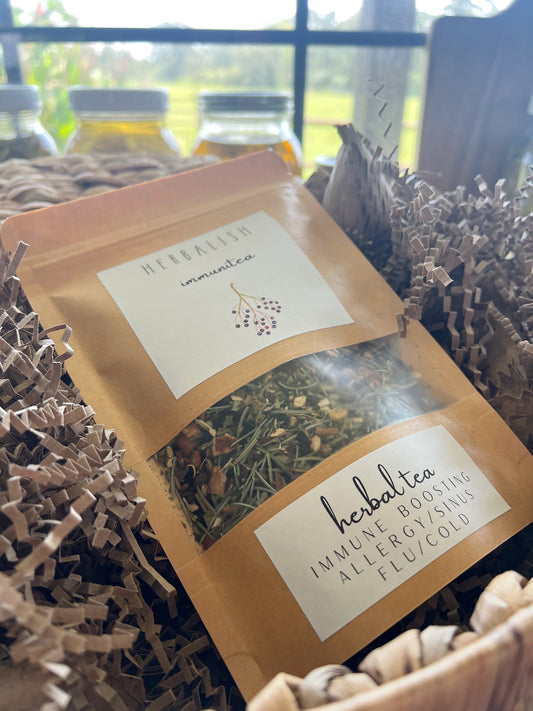 ImmuniTEA Loose Leaf Tea (Allergy-Sinus-Cold-Fever-Flu-Lungs-Throat-Immunity)